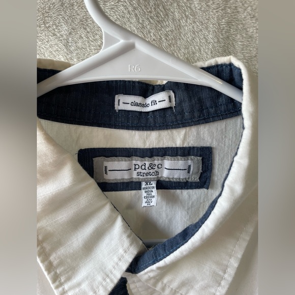Pd&c white button up size extra large - Picture 2 of 2
